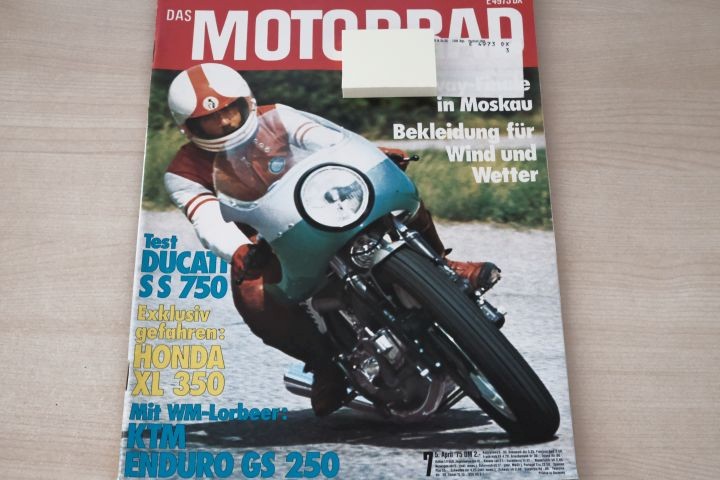 Deckblatt Motorrad (07/1975)