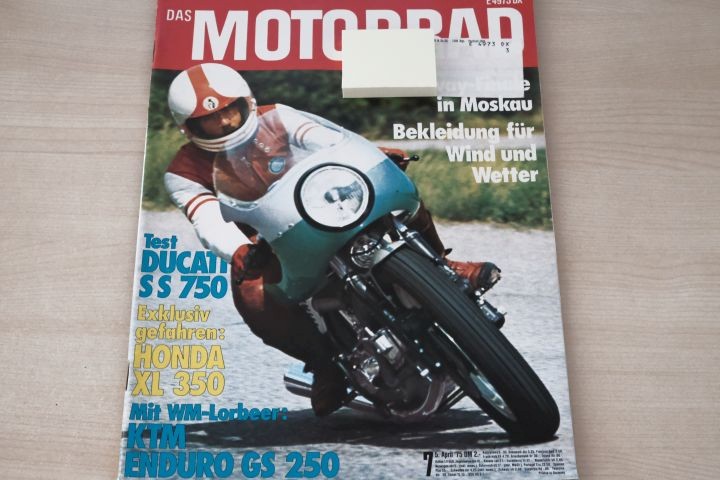 Deckblatt Motorrad (07/1975)