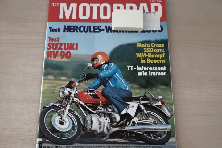 Deckblatt Motorrad (13/1975)