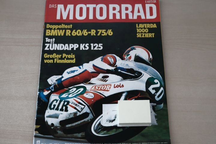 Deckblatt Motorrad (17/1975)