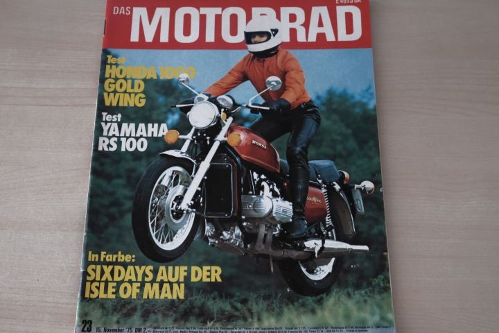 Deckblatt Motorrad (23/1975)