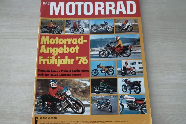 Deckblatt Motorrad (06/1976)