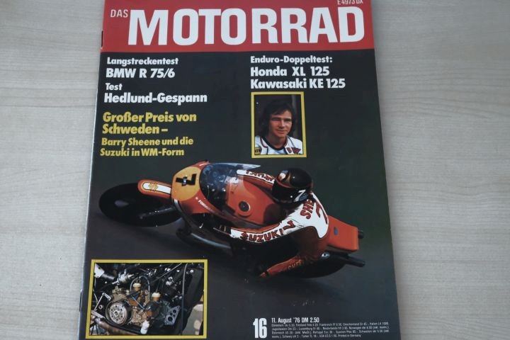 Deckblatt Motorrad (16/1976)