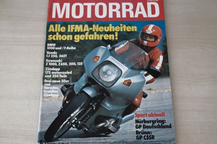 Deckblatt Motorrad (18/1976)
