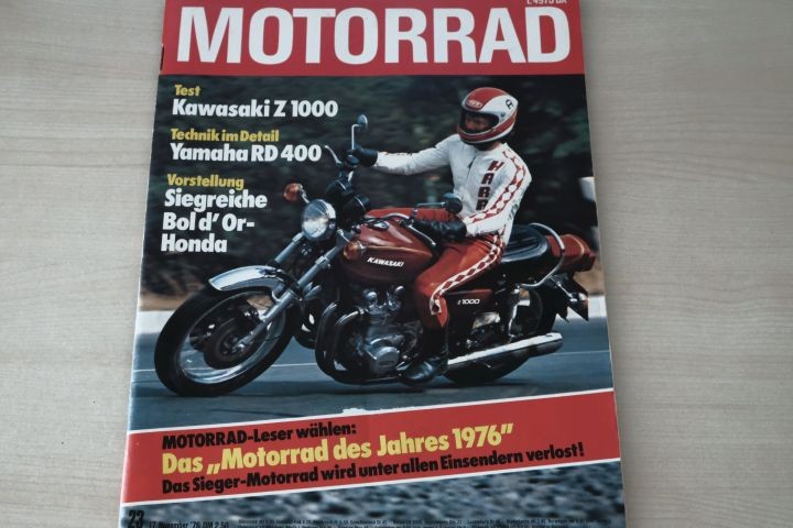 Deckblatt Motorrad (23/1976)