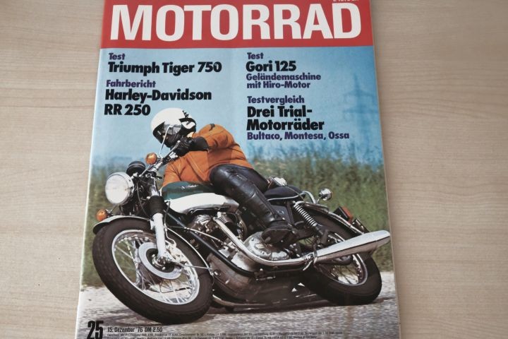 Deckblatt Motorrad (25/1976)