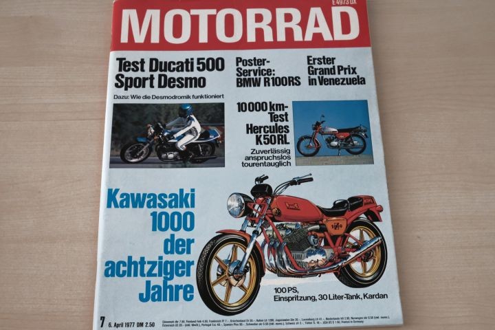 Deckblatt Motorrad (07/1977)