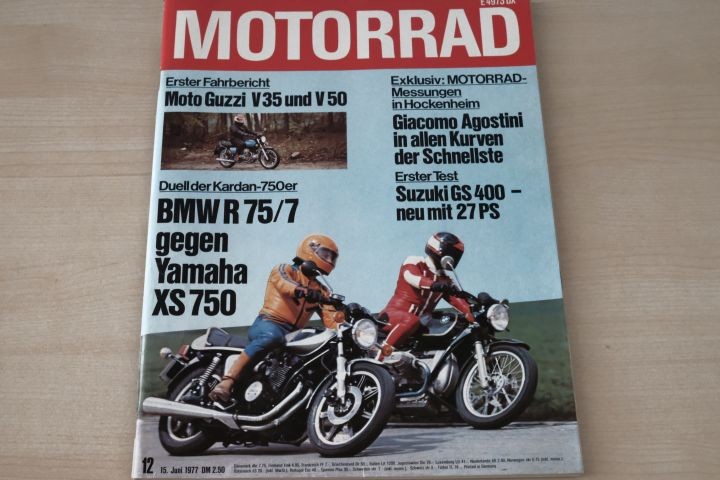 Deckblatt Motorrad (12/1977)