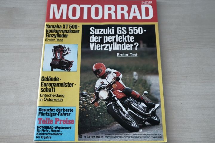 Deckblatt Motorrad (15/1977)