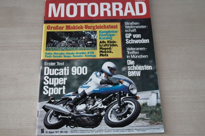 Deckblatt Motorrad (16/1977)