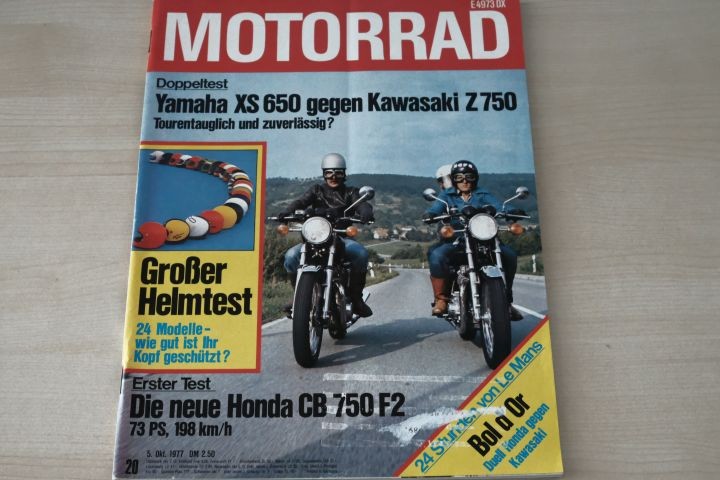 Deckblatt Motorrad (20/1977)