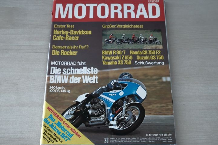 Deckblatt Motorrad (23/1977)