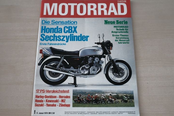 Deckblatt Motorrad (01/1978)