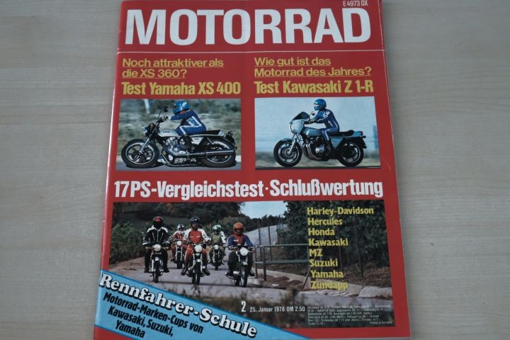 Deckblatt Motorrad (02/1978)