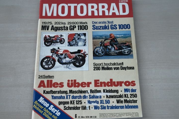 Deckblatt Motorrad (06/1978)