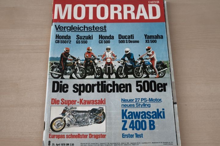 Deckblatt Motorrad (08/1978)
