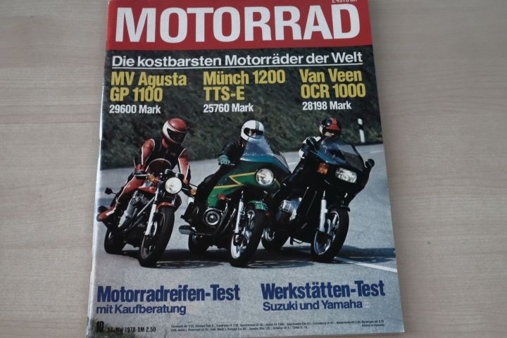 Deckblatt Motorrad (10/1978)