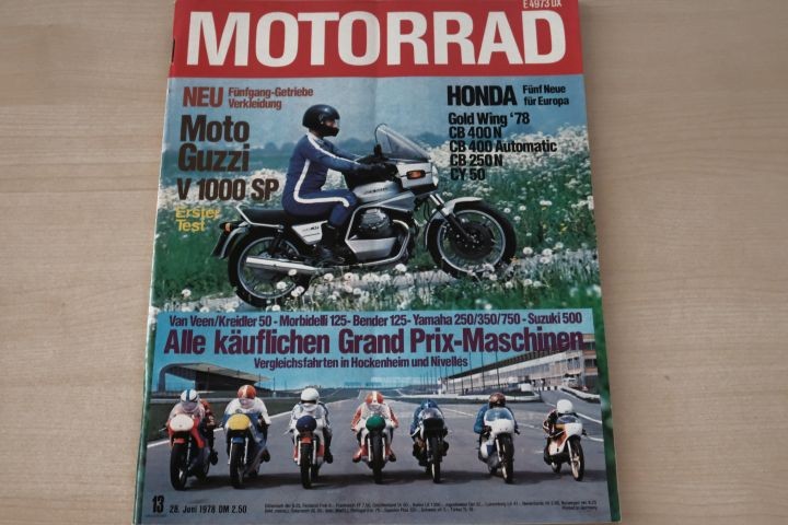 Deckblatt Motorrad (13/1978)