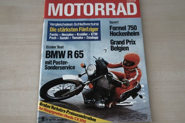 Deckblatt Motorrad (15/1978)