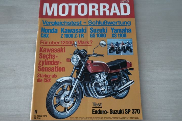 Deckblatt Motorrad (17/1978)