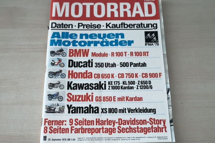 Deckblatt Motorrad (19/1978)
