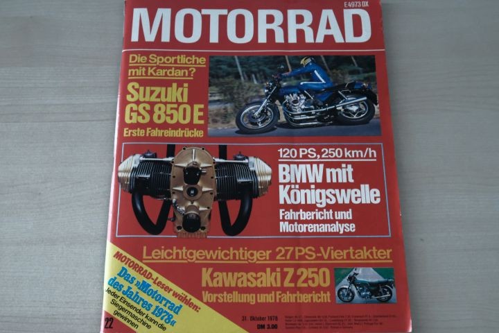 Deckblatt Motorrad (22/1978)