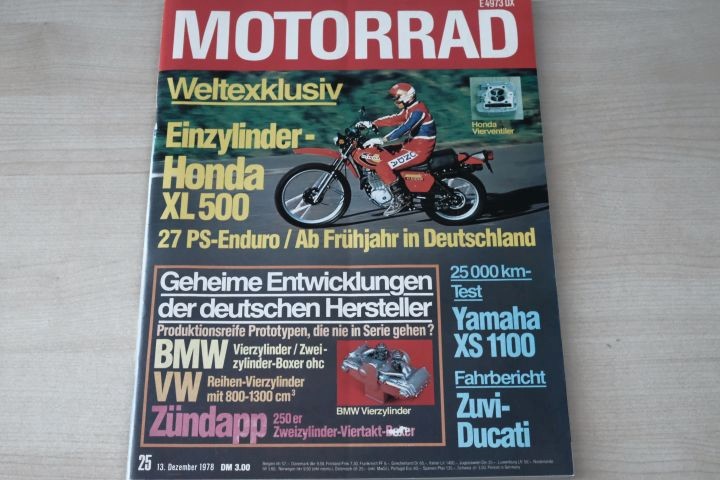 Deckblatt Motorrad (25/1978)