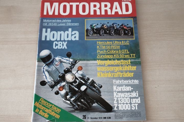 Deckblatt Motorrad (26/1978)