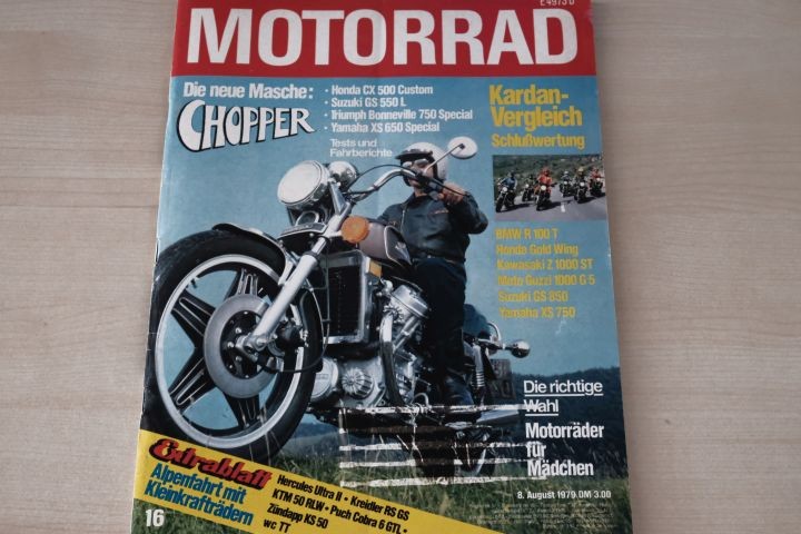 Deckblatt Motorrad (16/1979)