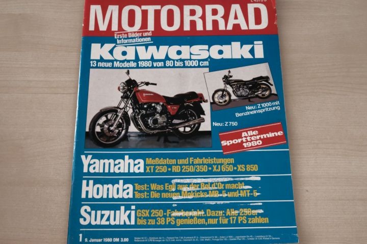Deckblatt Motorrad (01/1980)