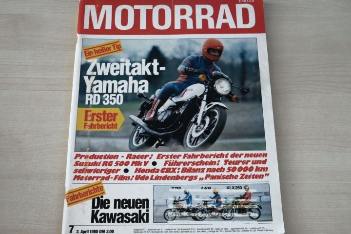 Deckblatt Motorrad (07/1980)