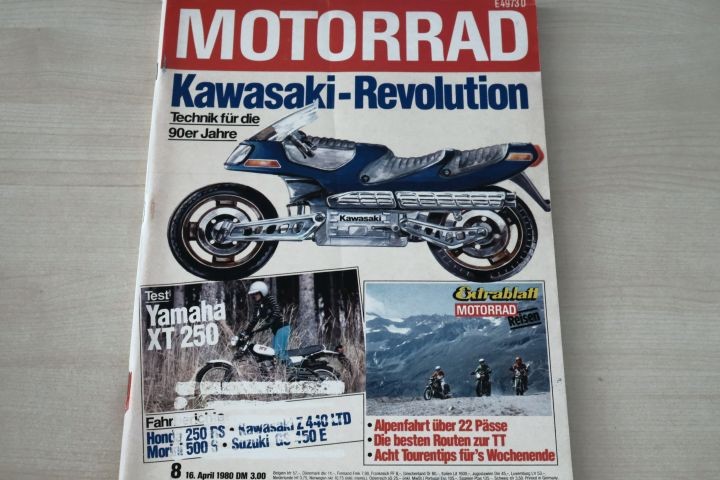 Deckblatt Motorrad (08/1980)