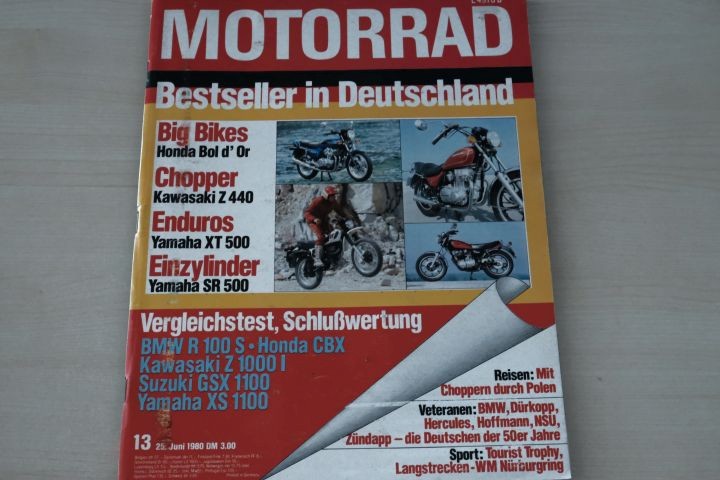 Deckblatt Motorrad (13/1980)
