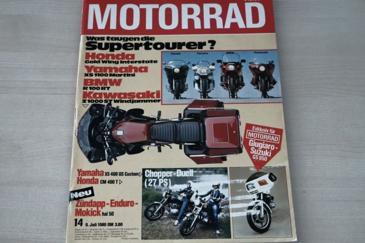 Deckblatt Motorrad (14/1980)