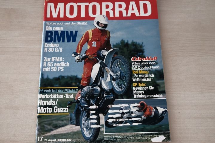 Deckblatt Motorrad (17/1980)