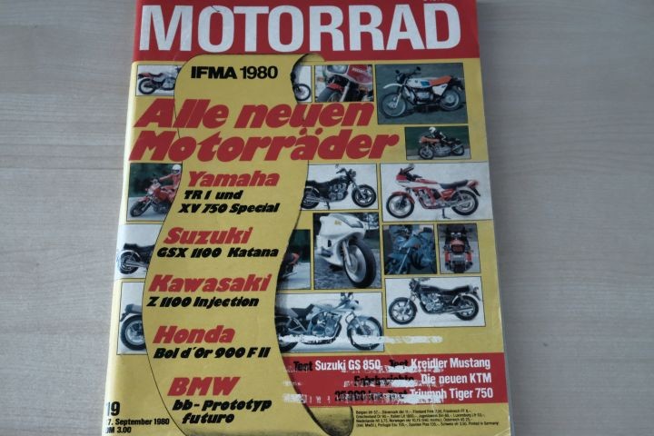 Deckblatt Motorrad (19/1980)