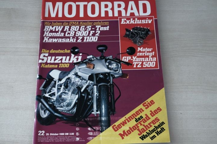 Deckblatt Motorrad (22/1980)