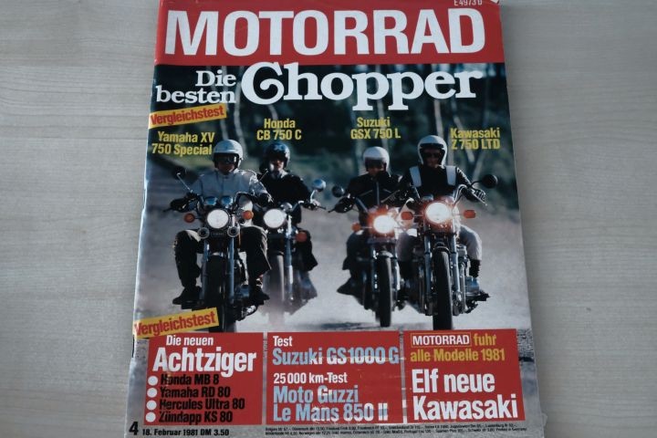 Deckblatt Motorrad (04/1981)