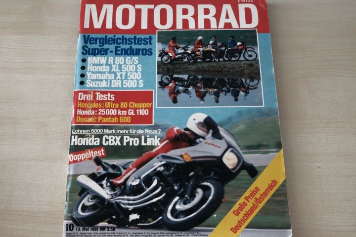 Deckblatt Motorrad (10/1981)