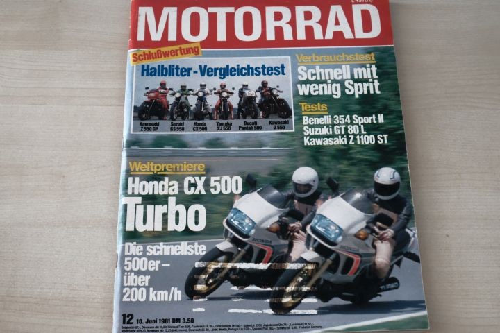 Deckblatt Motorrad (12/1981)