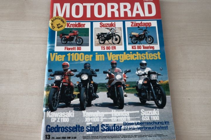 Deckblatt Motorrad (13/1981)