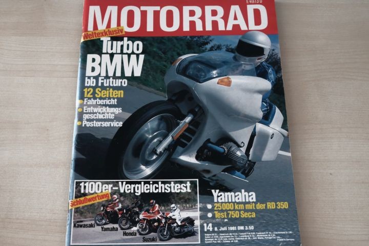 Deckblatt Motorrad (14/1981)
