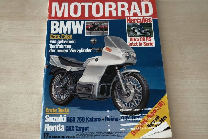 Deckblatt Motorrad (17/1981)