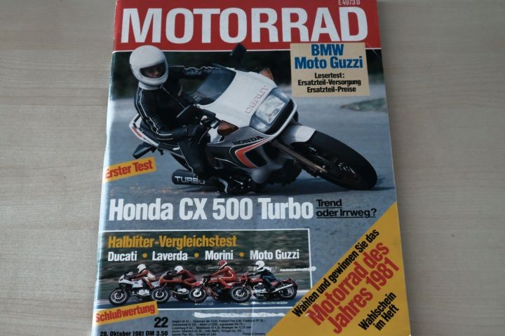 Deckblatt Motorrad (22/1981)