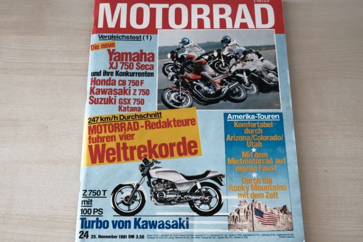 Deckblatt Motorrad (24/1981)