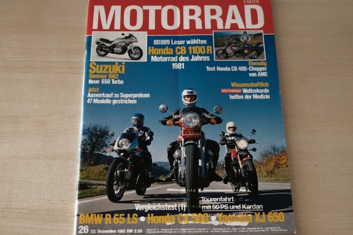 Deckblatt Motorrad (26/1981)