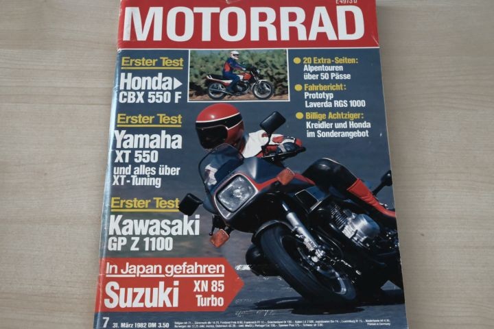 Deckblatt Motorrad (07/1982)