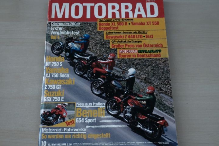 Deckblatt Motorrad (10/1982)