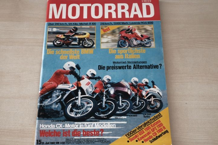 Deckblatt Motorrad (15/1982)