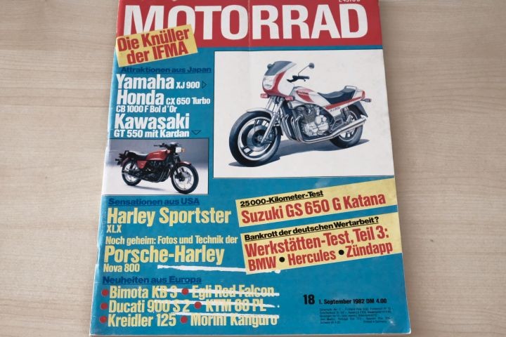 Deckblatt Motorrad (18/1982)